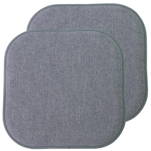 Alexis Blue/Grey 16 in. x 16 in. Non Slip Memory Foam Seat Chair Cushion Pads (2-Pack)