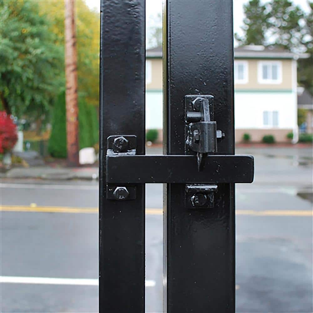 Black Iron Universal Gate Door Flip Latch