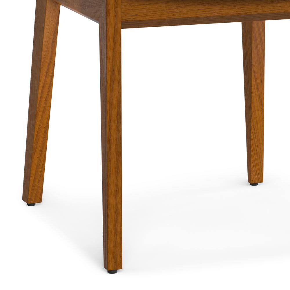Natural Linen Upholstered Wood Dining Chair Set