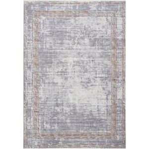 Daydream Silver 4 ft. x 6 ft. Contemporary Area Rug