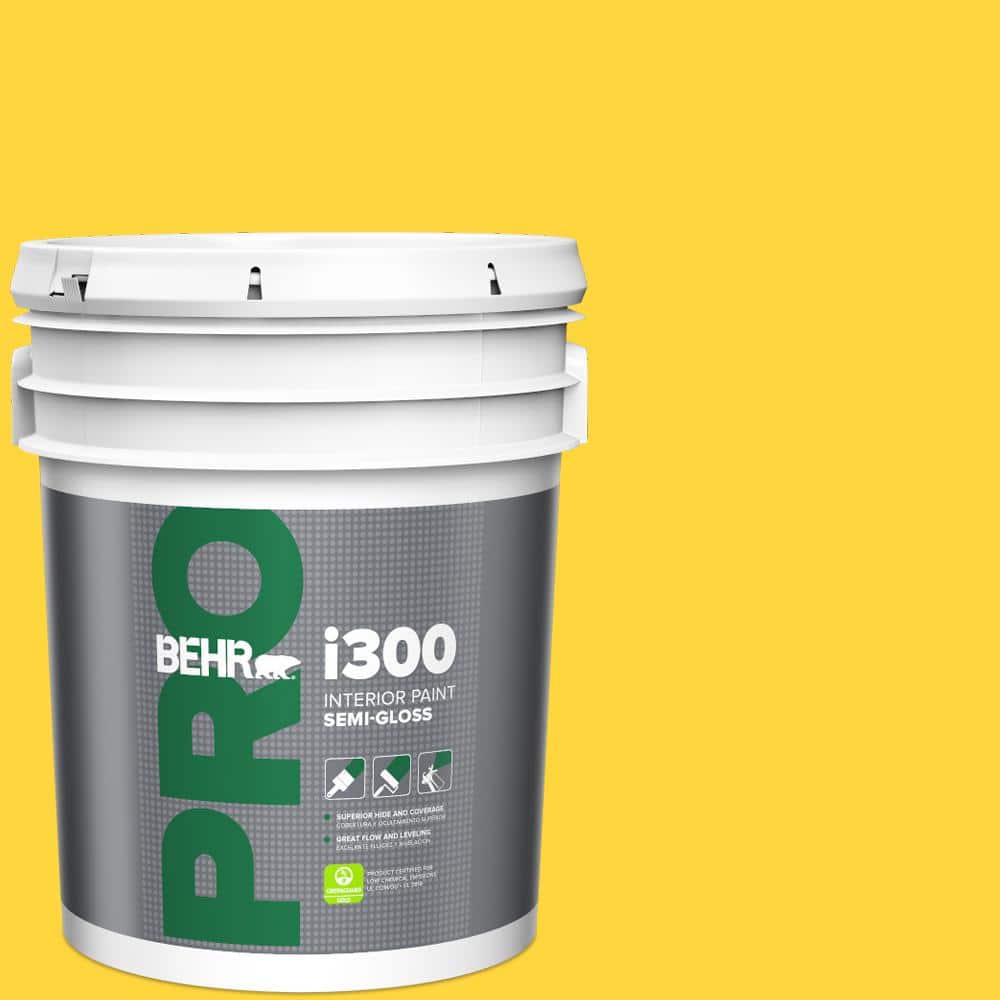 5 gal. #380B-6 Lemon Tart Semi-Gloss Interior Paint price history on PriceWatchPro