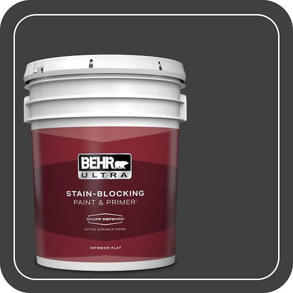 BEHR ULTRA 5 gal. #BXC-02 Bauhaus Extra Durable Flat Interior Paint & Primer