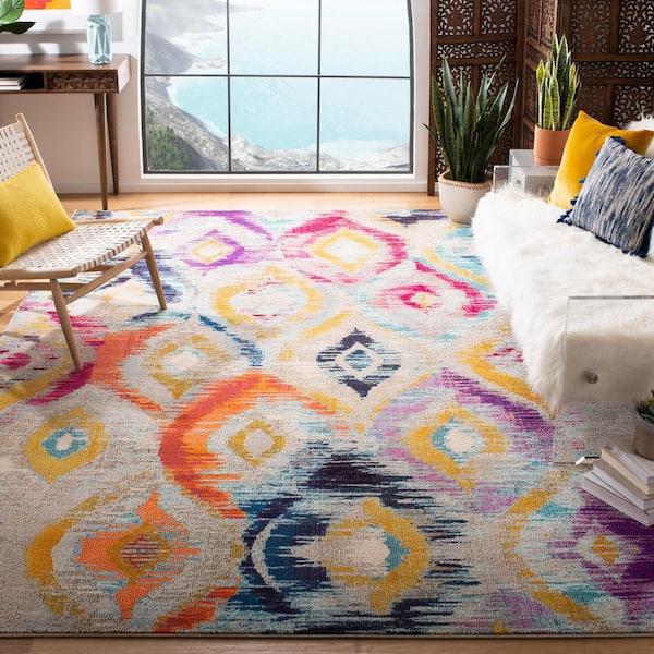 Monaco Multi 8 ft. x 10 ft. Geometric Area Rug