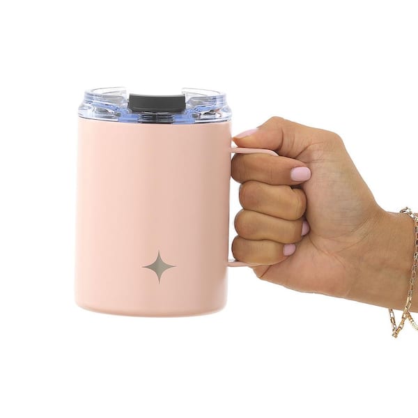 JoyJolt 12 oz. Pink Stainless Steel Vacuum Insulated Travel Coffee