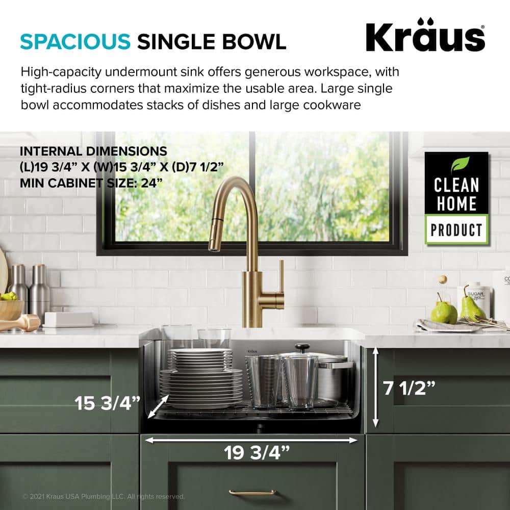 21-Inch Stainless Steel Single Bowl Drop-In Kitchen Sink