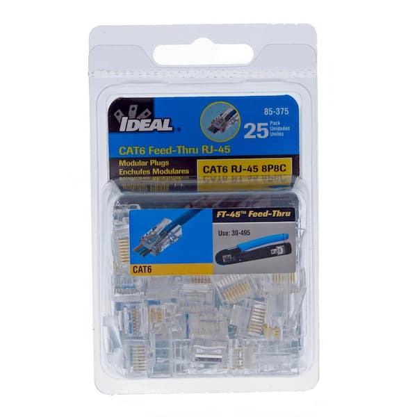 IDEAL 25-Pack Cat6 Rj45 Modular Plug