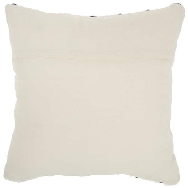 The Company Store Linen Gray Solid Machine Washable 26 in. x 26 in. Throw  Pillow Cover 83146-26-GRAY - The Home Depot