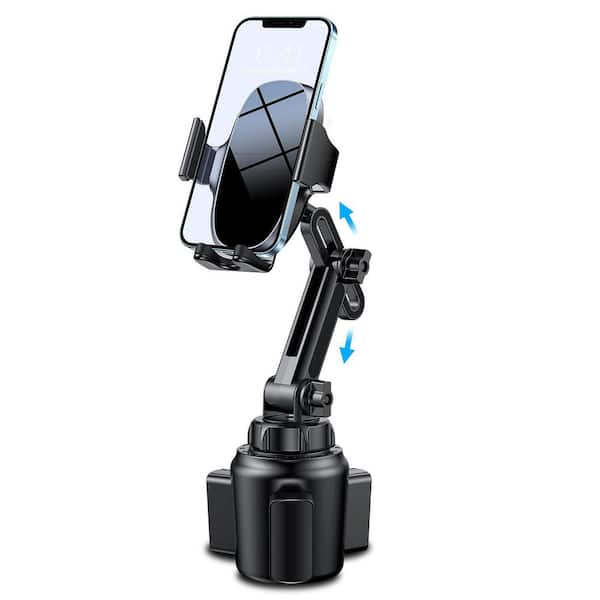 phyfalip Universal Adjustable Long Neck Car Phone Mount Cradle Compatible with All 4.0-7.0 in. Smartphones