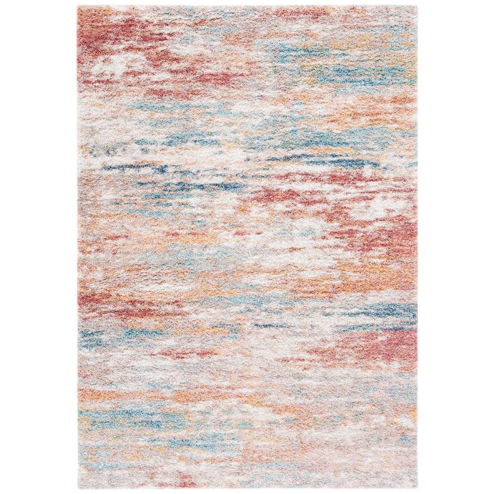 Cal Rugs SAFAVIEH Calista 10 ft. x 14 ft. Beige/Aqua Abstract Multicolor Area ...