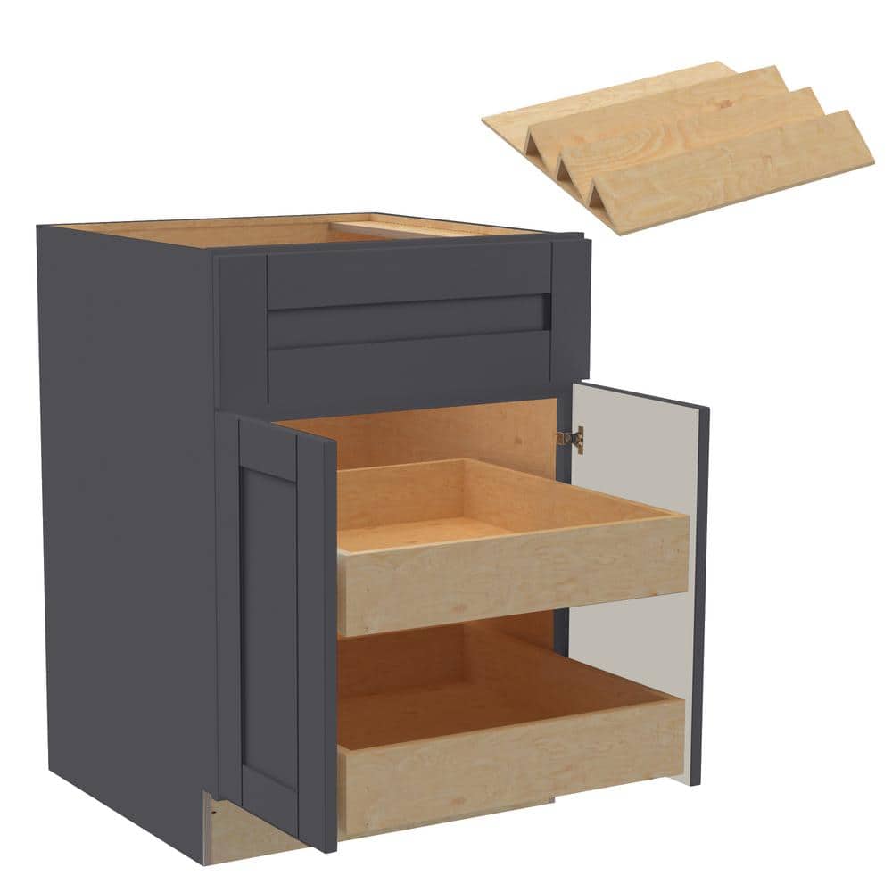Washington 27 in. W x 24 in. D x 34.5 in. H Assembled Plywood Base Kitchen 