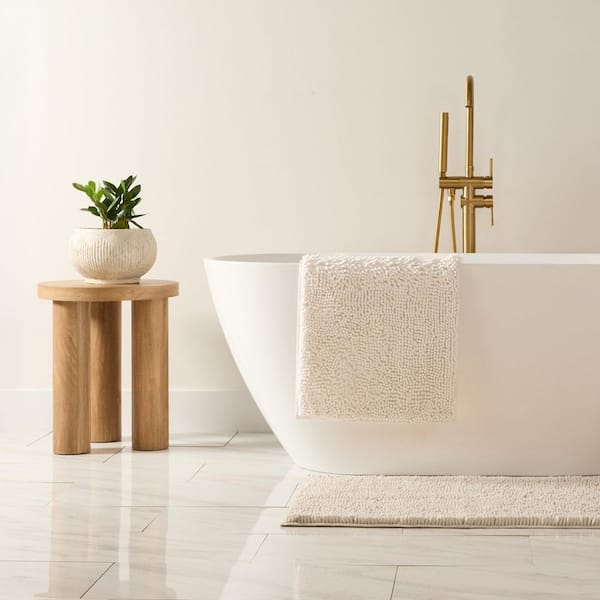 カネボウ 厚手 MOUTON TOUCH COSMO DREAM 毛布 Becky Cameron Ultra Soft 24 in. x 17 in. Ivory Plush Bath Mat LLP