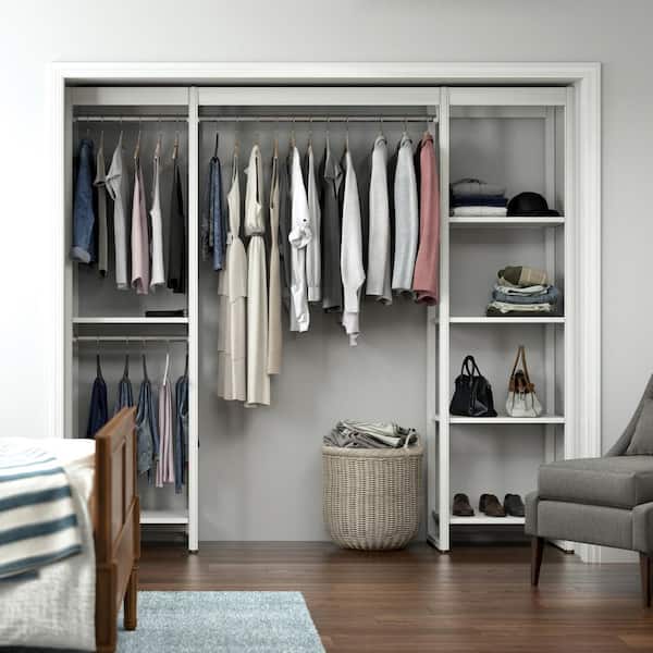 Closets By Liberty 91 In W White, Best Wood For Wardrobe Shelves