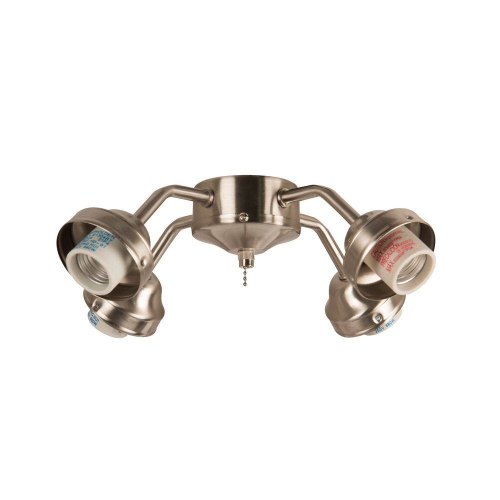 Unity 4-Light Indoor Brushed Polished Nickel Finish 3000K Universal LED Ceiling Fan Light Kit price history on PriceWatchPro