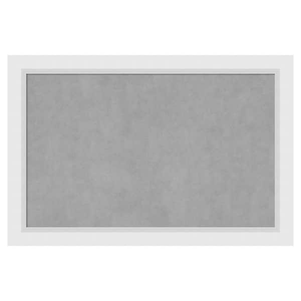 Amanti Art Blanco White 36 in. x 24 in. Framed Magnetic Board