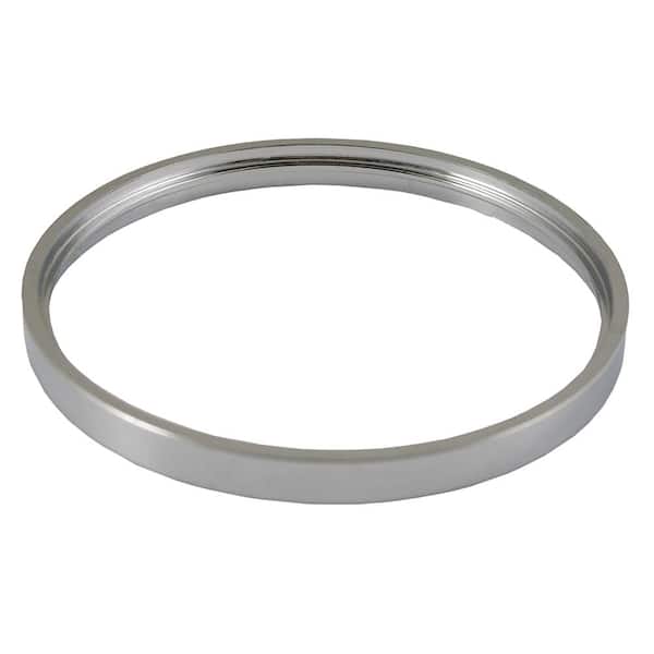 JONES STEPHENS 6 in. Ring in Chrome Plated for 6-1/8 in. Dia Shower/Floor Drain Spuds
