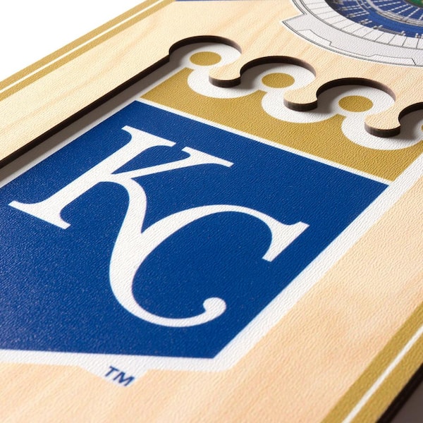 MLB Kansas City Royals 6 in. x 19 in. 3D Stadium Banner-Kauffman Stadium