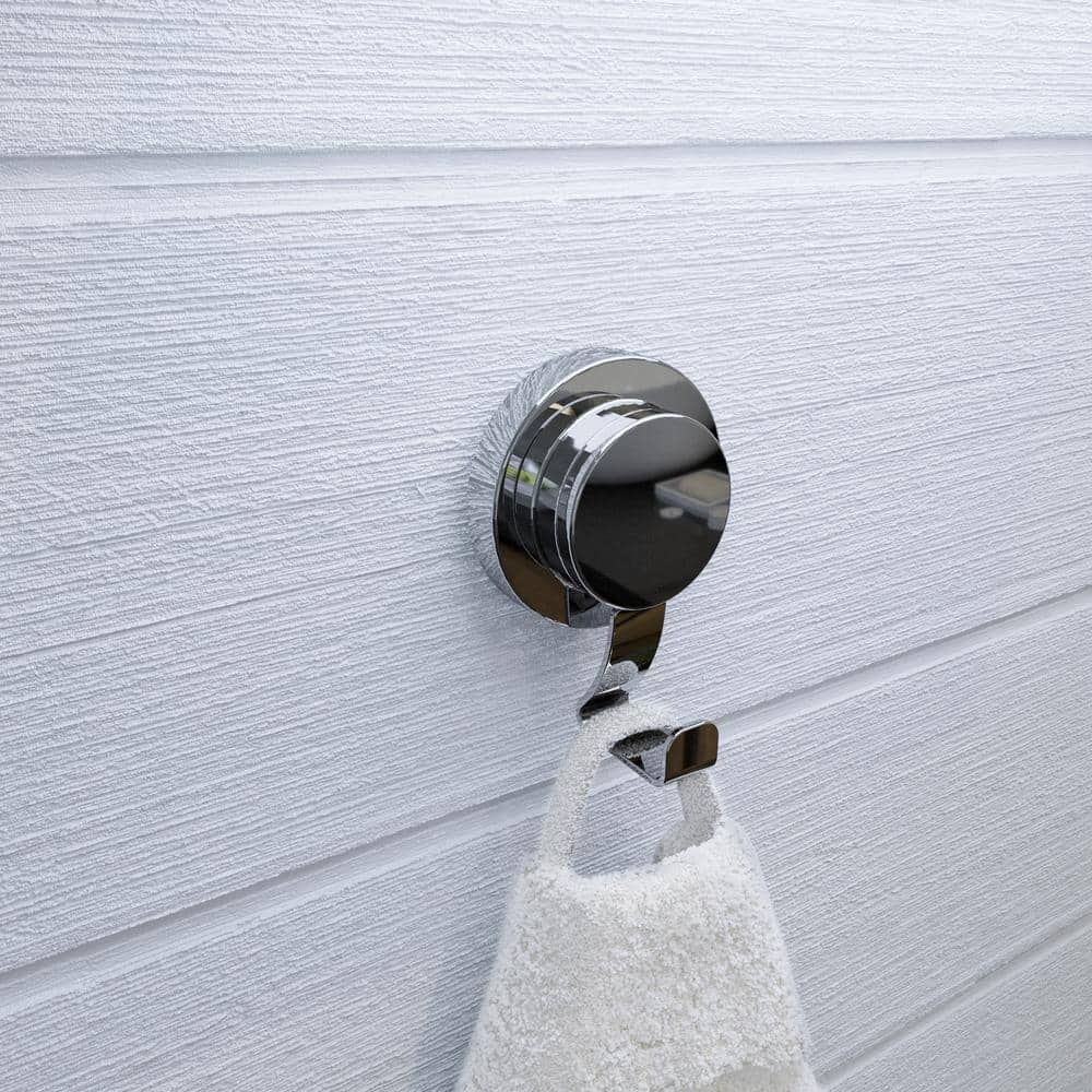 Chrome Stick 'n' Lock Wall Mounted Robe Hook