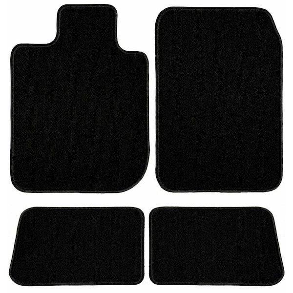 1993 1992 GGBAILEY D3171B-F1A-BLK_BR Custom Fit Automotive Carpet Floor Mats for 1991 1994 Mazda Navajo Black with Red Edging Driver & Passenger 