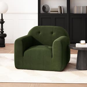 Klayton Klara Sage New Velvet Modern Club Chair