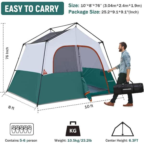 8 x deals 10 camping tent