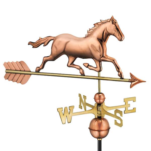 Trotting Horse Weathervane - Pure Copper