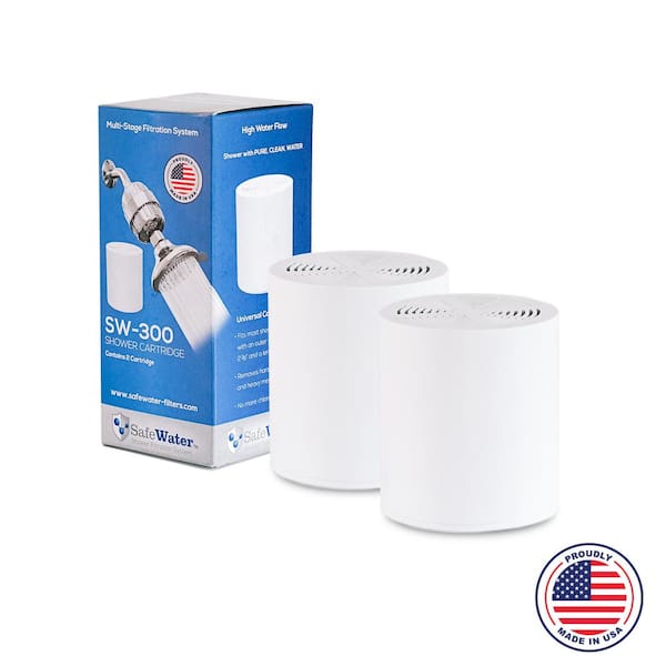 SafeWater Multi-Stage Shower Replacement Filter (2-Pack)