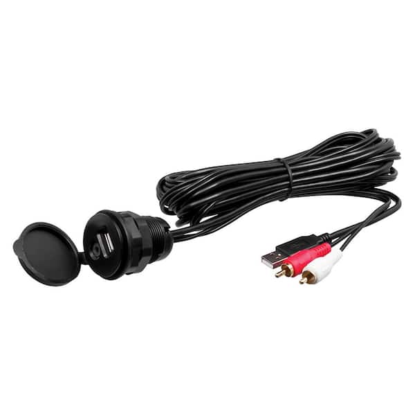 Boss Audio Systems Audio Universal USB 3.5 mm 6 ft. Aux Interface Mount and Cable