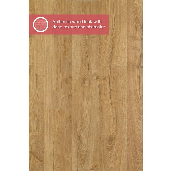 Pergo - Outlast+ Marigold Oak 12 mm T x 7.4 in. W Waterproof Laminate Wood Flooring (19.63 sqft/case)
