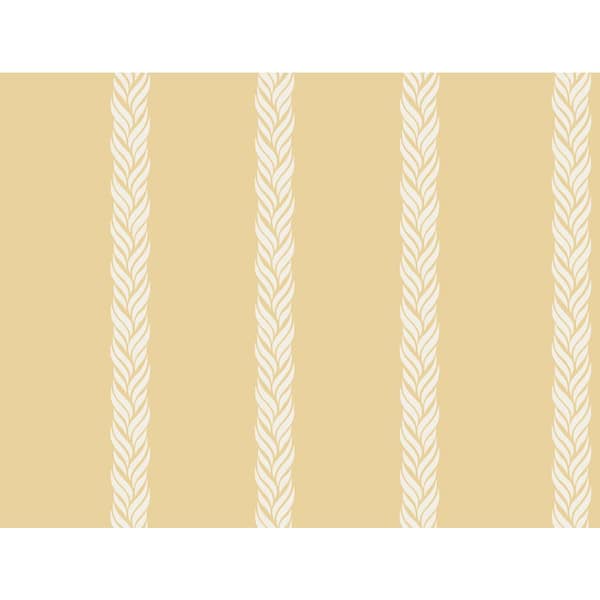 Braided Stripe Yellow Wallpaper
