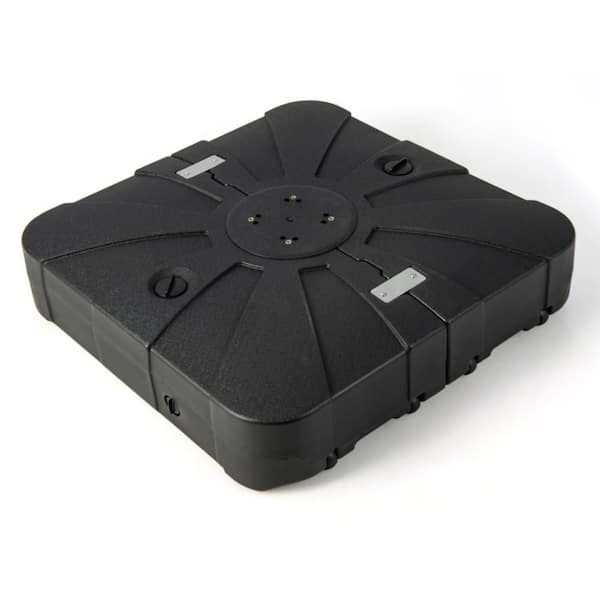 300 lb. Cantilever Offset Umbrella Base Base in Black with Wheels