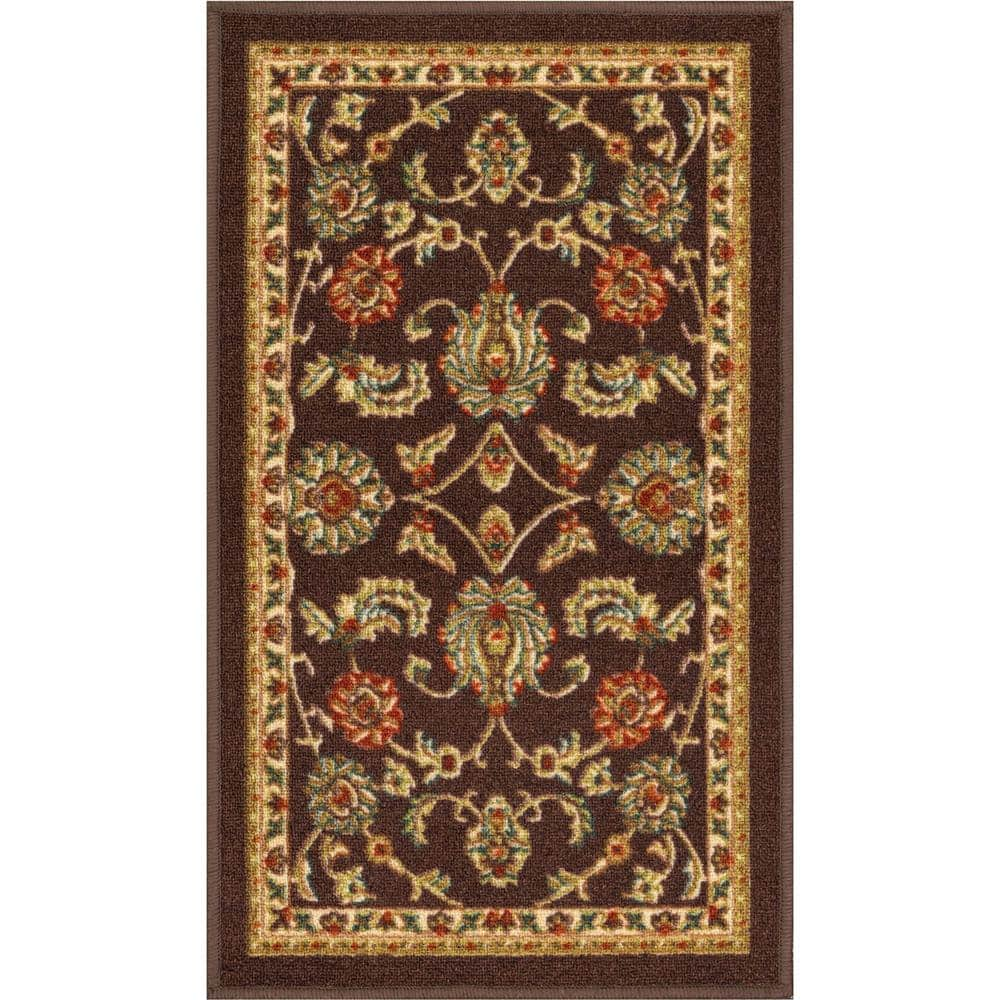 Well Woven Kings Court Tabriz Brown 2 ft. x 3 ft. Traditional Oriental ...