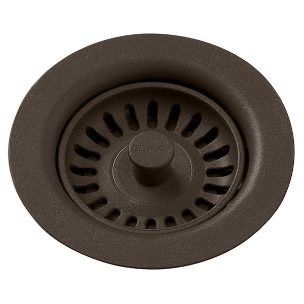 Elkay Polymer Drain Fitting for 3-1/2 in. Sink Drain Opening in Chestnut