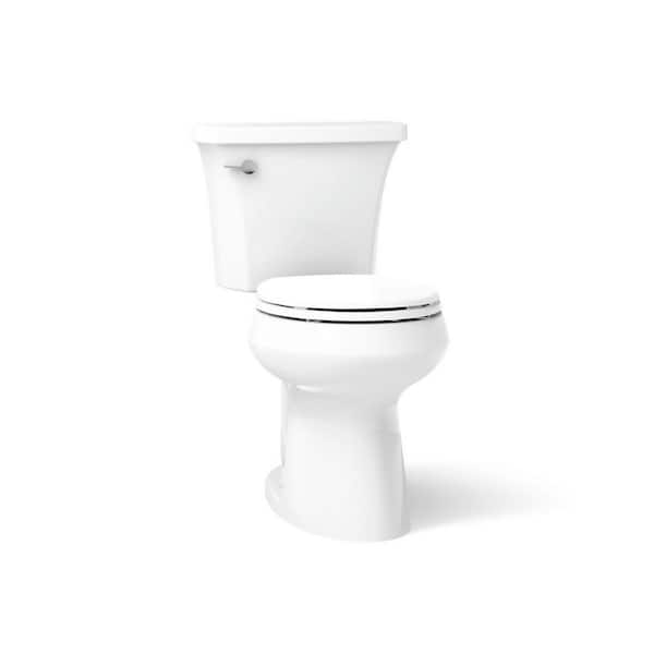Highline Arc 10 in. Rough In 2-Piece 1.28 GFP Single Flush Round Chair Height Toilet in White with Soft Close Seat