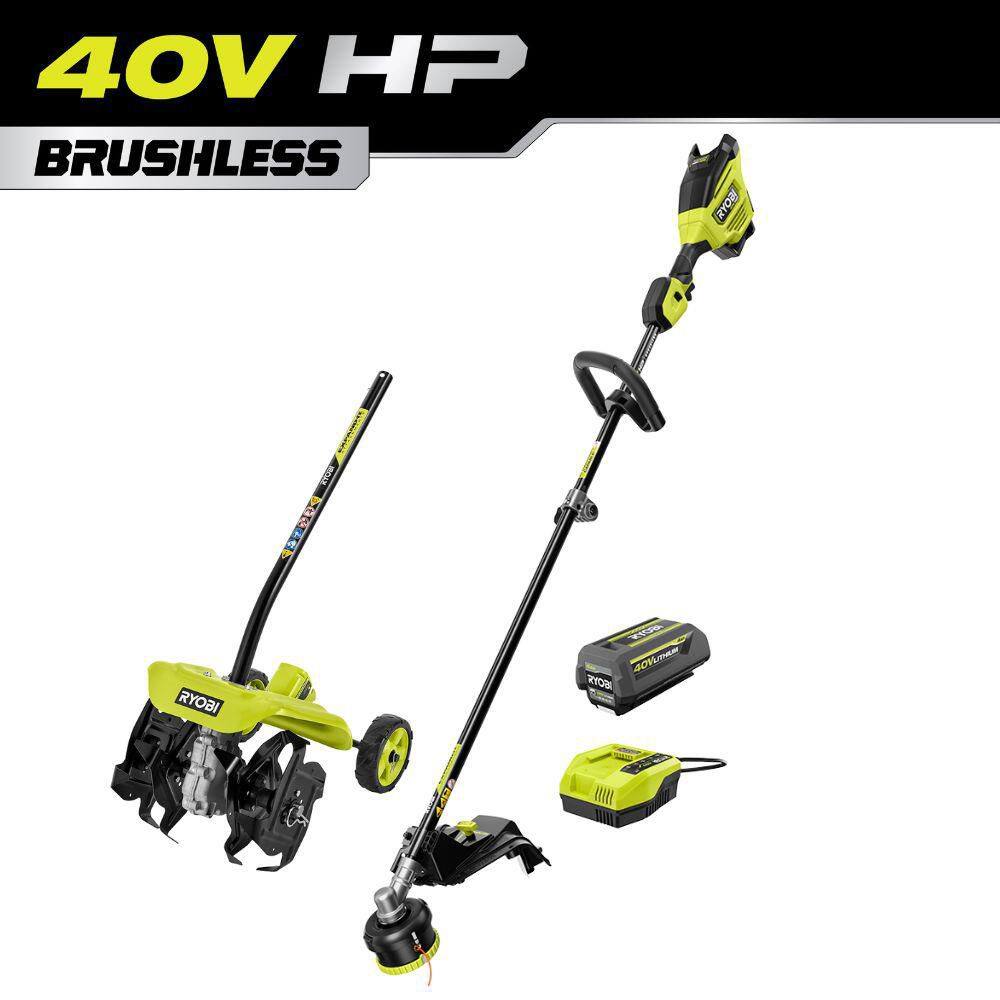 "40V HP Brushless Whisper Series 17"" Cordless Attachment Capable String Trimmer and Tiller with 4 Ah Battery, & Charger" price history on PriceWatchPro
