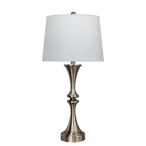 Martin Richard 28 in. Brushed Steel Table Lamp with USB