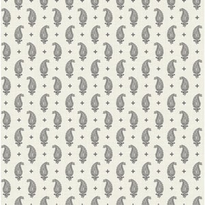Poppy Seed Maia Paisley Paper Unpasted Nonwoven Wallpaper Roll 60.75 sq. ft.