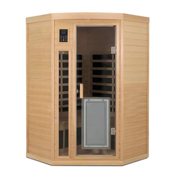 Spygo Moray 2-Person Indoor Hemlock Sauna with 8 Far-infrared