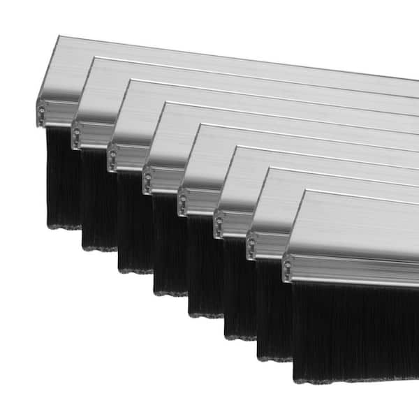 Garage Door Brush Weather Seal with Aluminum Retainer with 1 in. Brush - 2 Car Garage