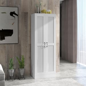 White 69 in. H Storage Cabinet