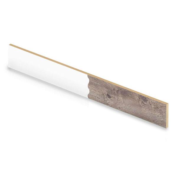 Cap A Tread Waveford Gray Oak 47 in. L x 1/2 in. T x 7-3/8 in. W Laminate Reversible Riser
