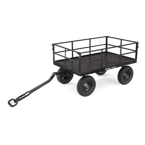 GORILLA CARTS 6 cu. ft. Steel Utility Garden Cart GCG-1200 - The Home Depot