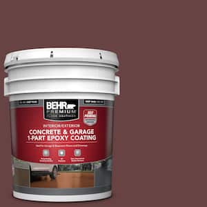 5 gal. #MQ1-14 Twinberry Self-Priming 1-Part Epoxy Satin Interior/Exterior Concrete and Garage Floor Paint