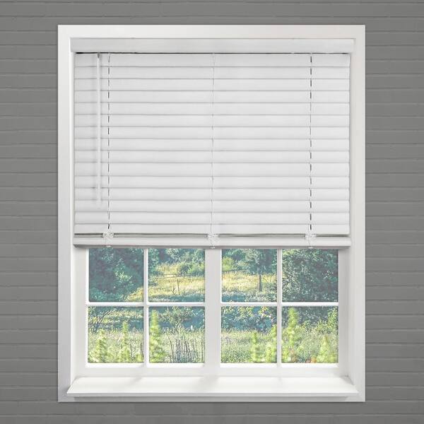 Chicology Cordless Room Darkening 2 In Vinyl Mini Blind Perfect For Kitchen Bedroom Office More Pickled Oak 32 W X 64 L Vnbpo3264 The Home Depot
