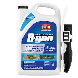 GroundClear Weed and Grass B-gon Patio and Landscape Weed and Grass Killer with Comfort Wand, 1 gal., Kills to the Root