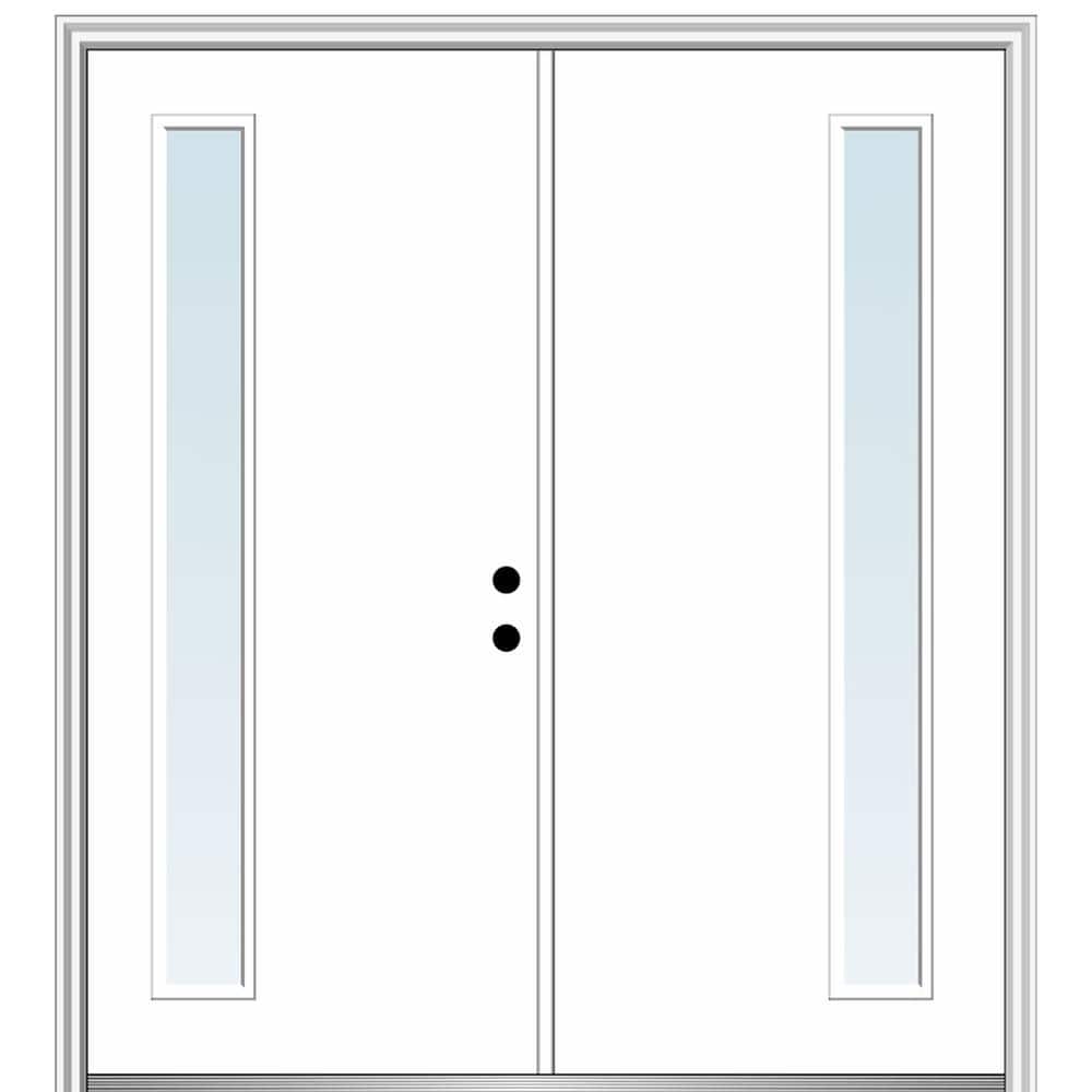 Viola 72 in. x 80 in. Left-Hand Inswing 1-Lite Clear Low-E Primed Fiberglass Prehung Front Door on 6-9/16 in. Frame price history on PriceWatchPro