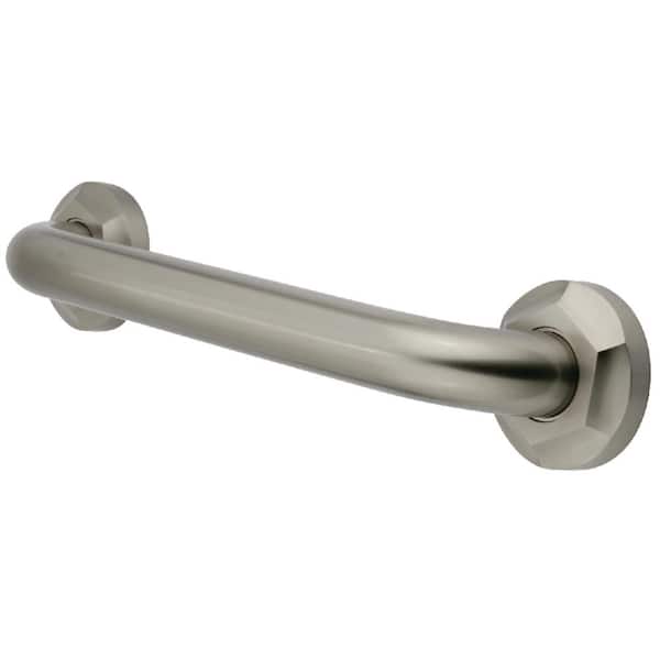 Kingston Brass Metropolitan 12 in. x 1-1/4 in. Grab Bar in Brushed Nickel