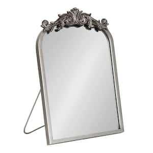 Arendahl 12.00 in. W x 18.00 in. H Arch Metal Silver Framed Traditional Tabletop Mirror