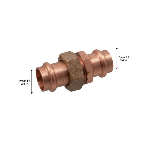 Cherbo 3/4 Inch Copper Press Tee Fittings - 10-Pack Zero Lead Plumbing Couplings For Residential/Commercial - View #5