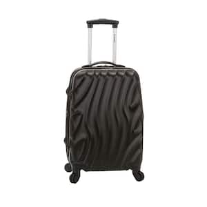 Wave 20 in. Expandable Carry On Hardside Spinner Luggage, Blackwave