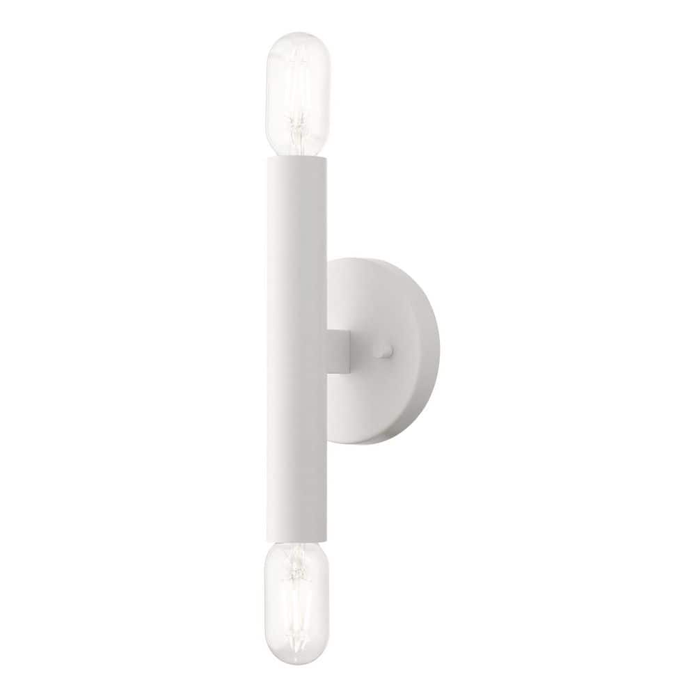 Alden 5.125 in. 2-Light White ADA Sconce price history on PriceWatchPro